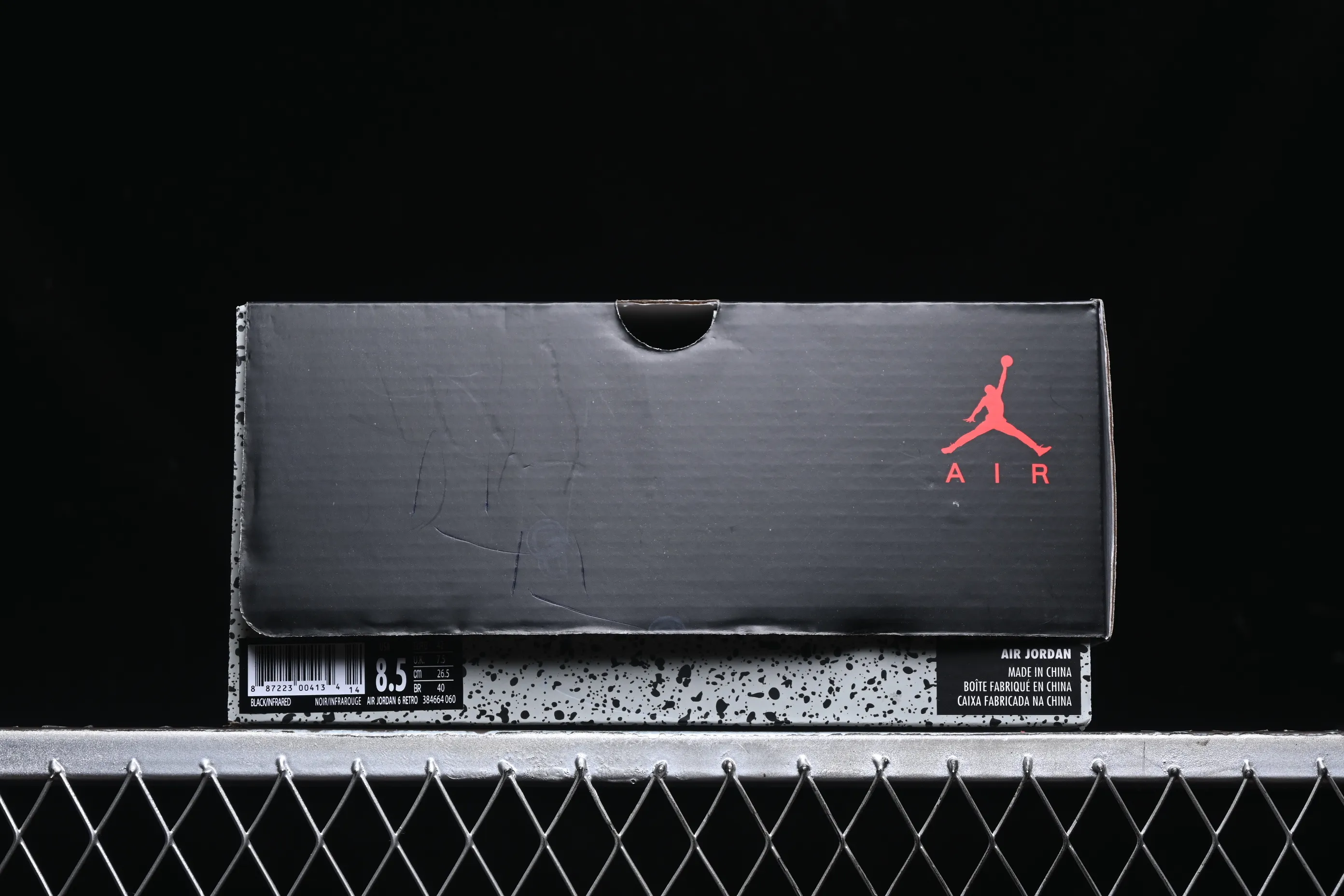 All categories Air Jordan Jordan series basketball shoes Air Jordan 6 F version Air Jordan 6 "Infrared" AJ6 Joe 6 black infrared 3M reflective basketball men's shoes 384664-060